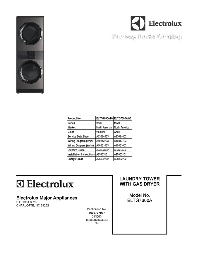Diagram for ELTG7600AW0