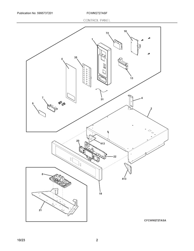 Diagram for FCWM2727ASF