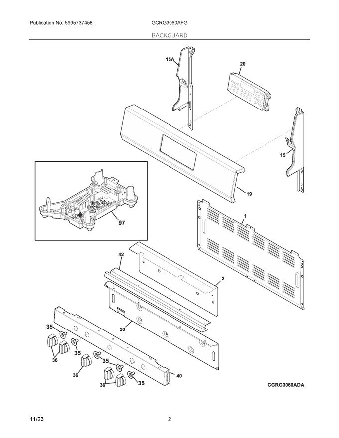 Diagram for GCRG3060AFG