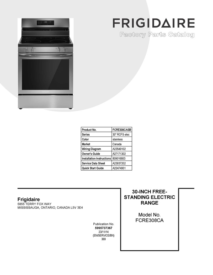 Diagram for FCRE308CASB
