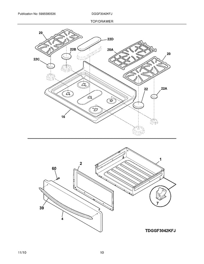 Diagram for DGGF3042KFJ