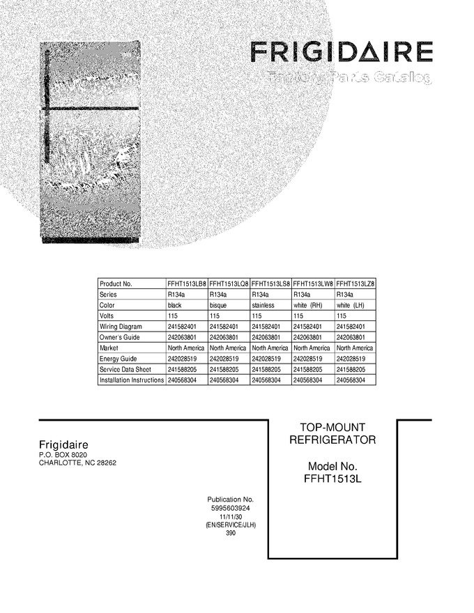 Diagram for FFHT1513LS8