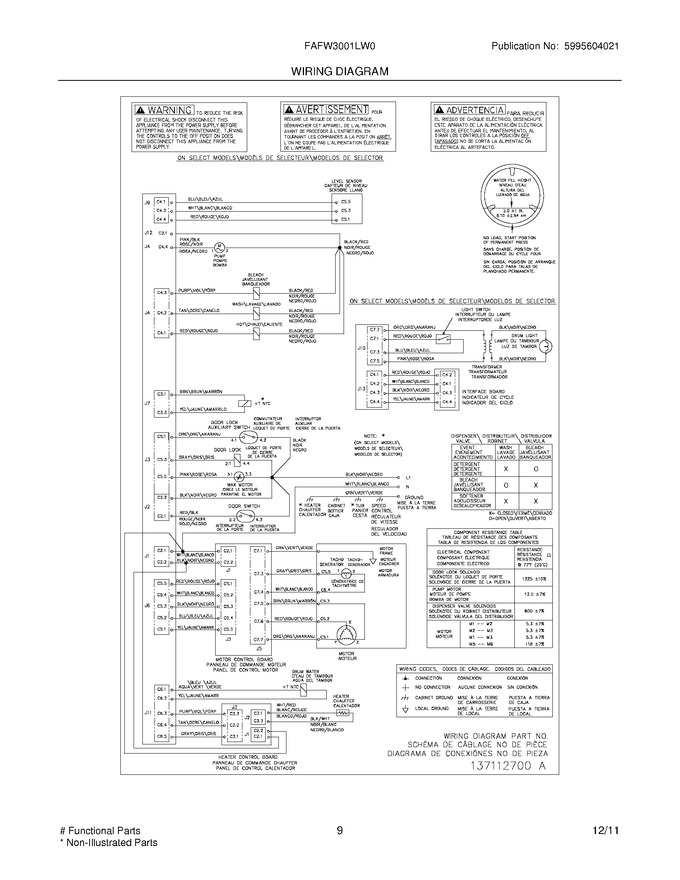 Diagram for FAFW3001LW0