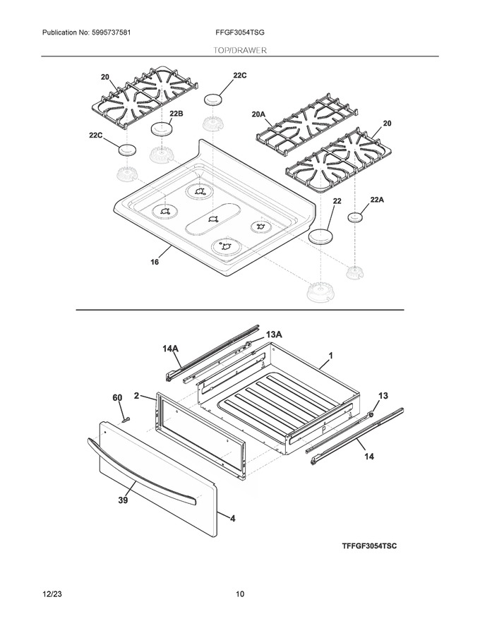 Diagram for FFGF3054TSG
