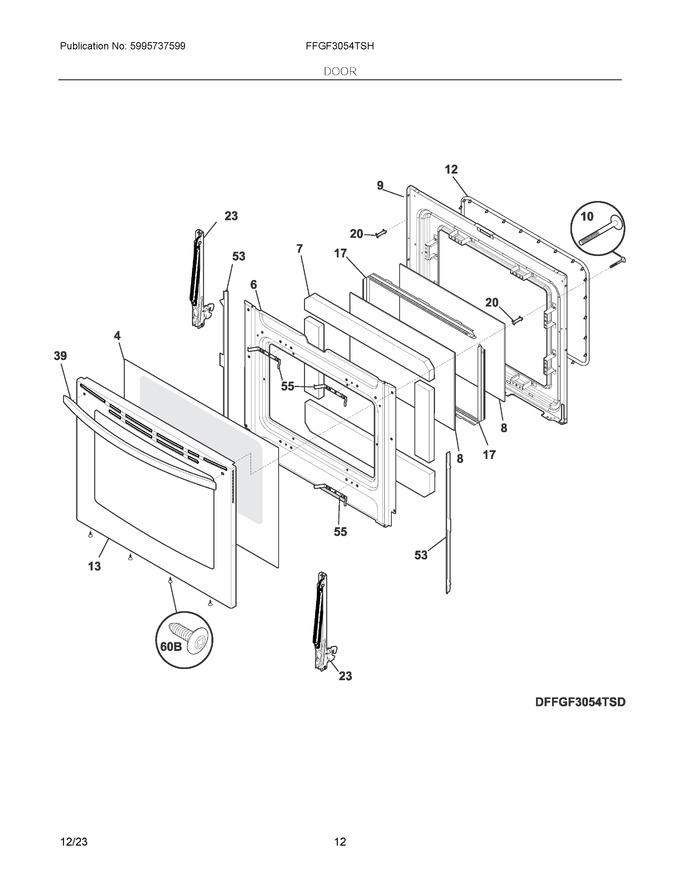 Diagram for FFGF3054TSH