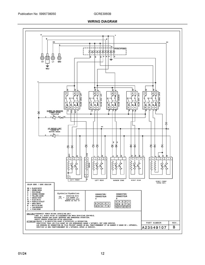 Diagram for GCRE3060BDA