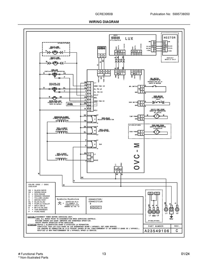 Diagram for GCRE3060BDA