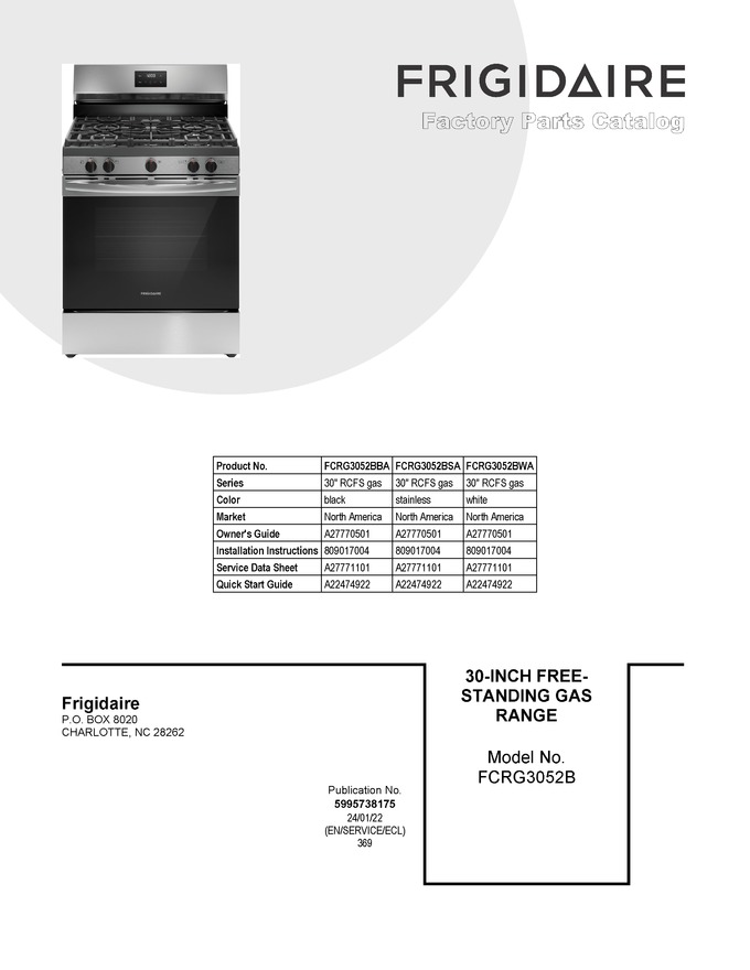 Diagram for FCRG3052BSA