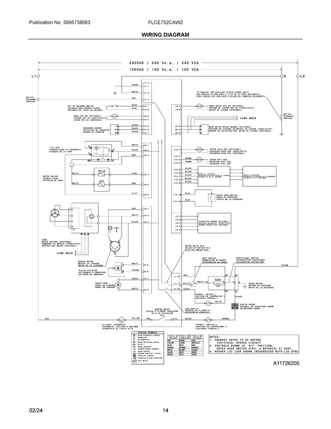 Diagram for FLCE752CAW2
