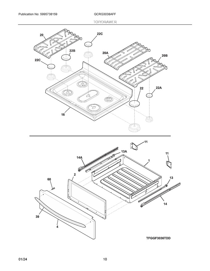 Diagram for GCRG3038AFF