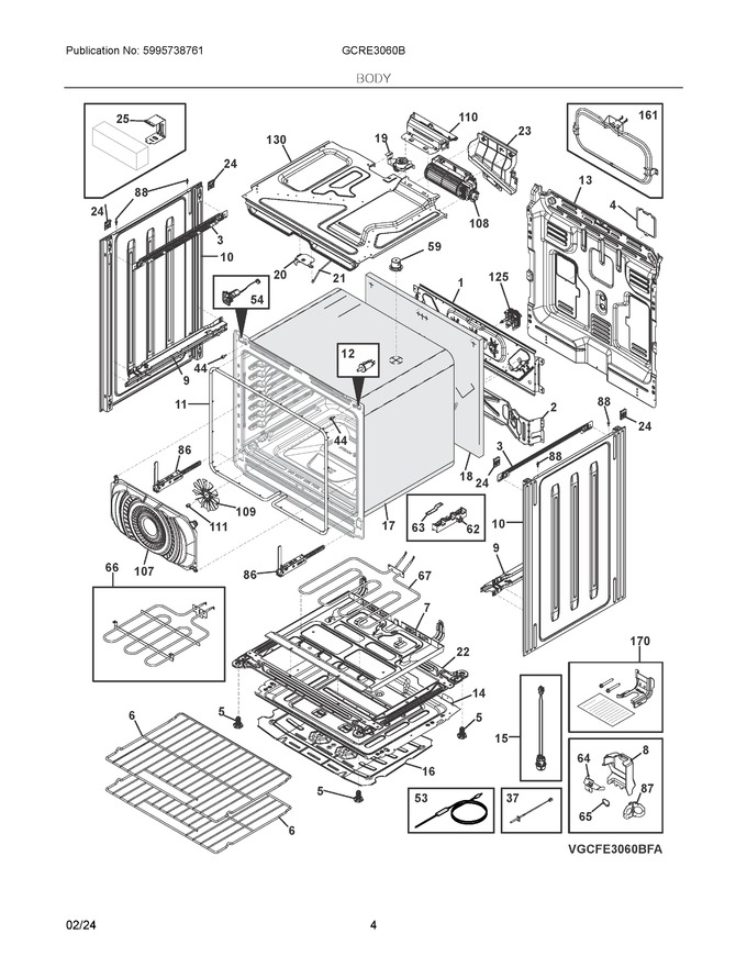Diagram for GCFE3060BFB