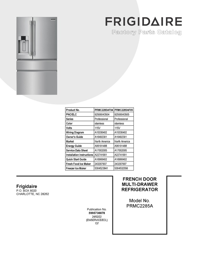 Diagram for PRMC2285AF04