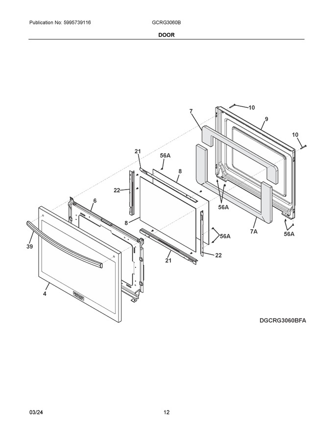 Diagram for GCRG3060BFA