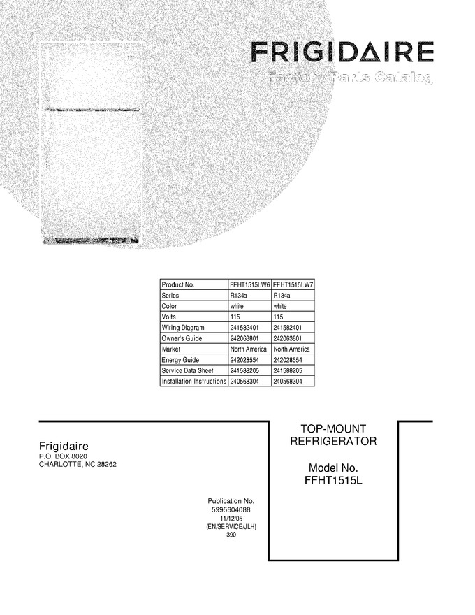 Diagram for FFHT1515LW6