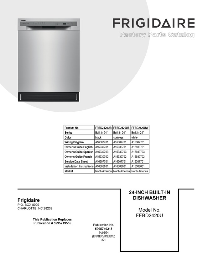 Diagram for FFBD2420UW