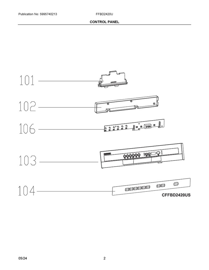 Diagram for FFBD2420UW
