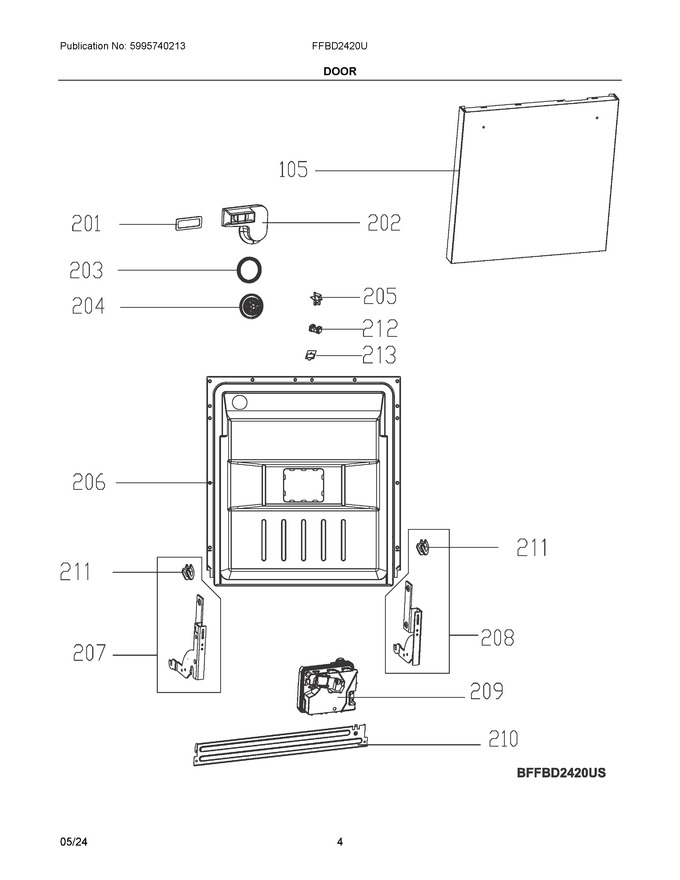 Diagram for FFBD2420UW