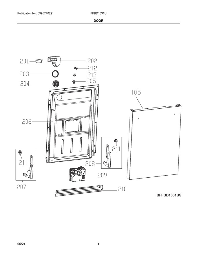 Diagram for FFBD1831UW0A
