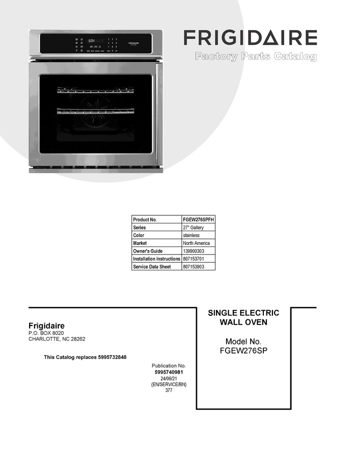 Diagram for FGEW276SPFH
