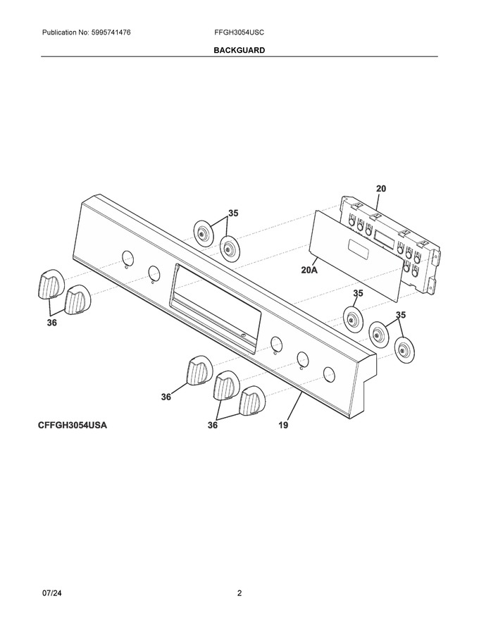 Diagram for FFGH3054USC