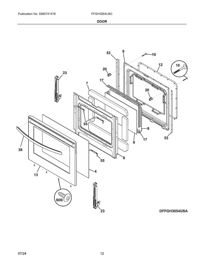 Diagram for FFGH3054USC