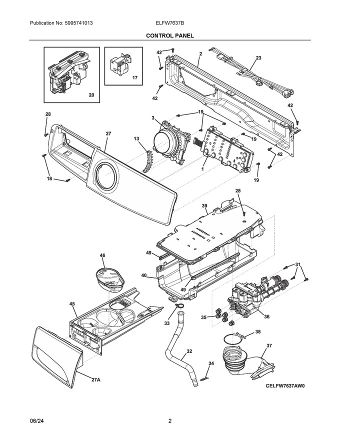 Diagram for ELFW7637BW1