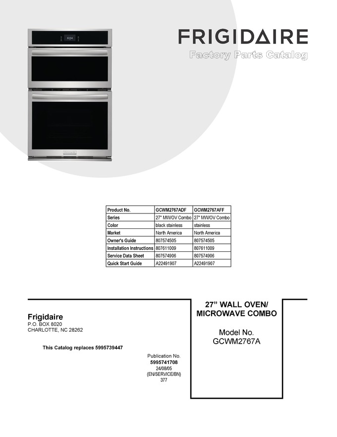 Diagram for GCWM2767ADF