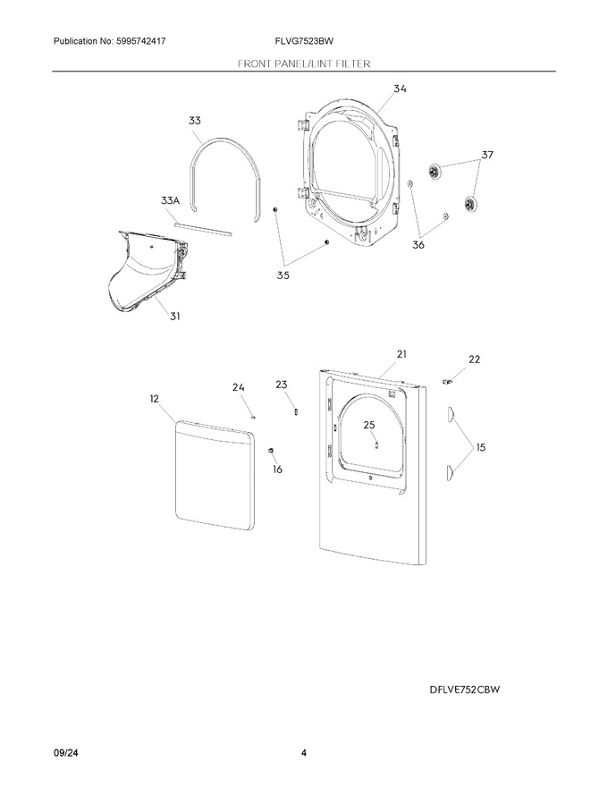 Diagram for FLVG7523BW