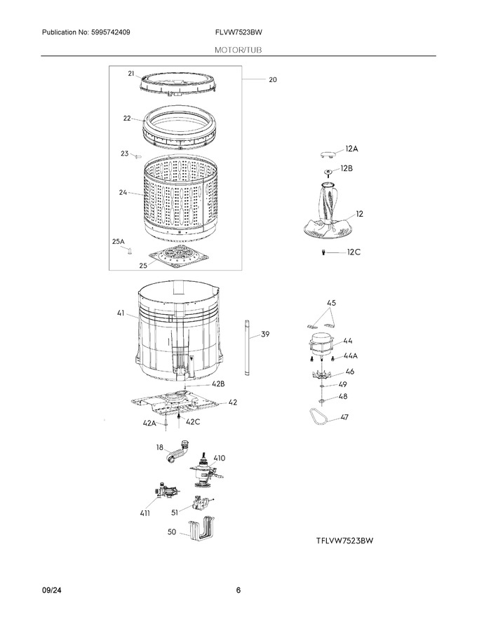Diagram for FLVW7523BW