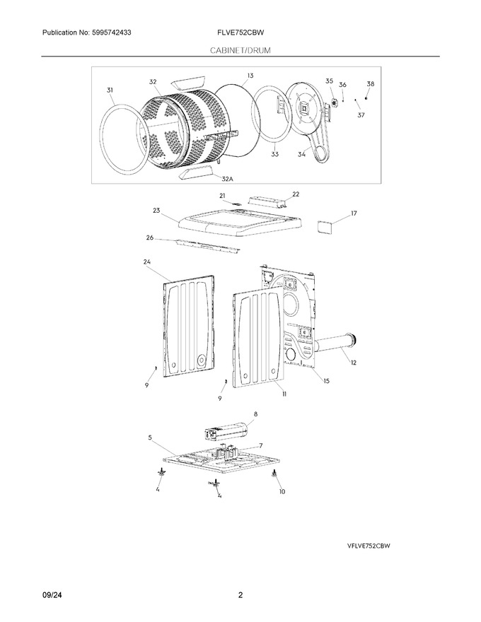 Diagram for FLVE752CBW