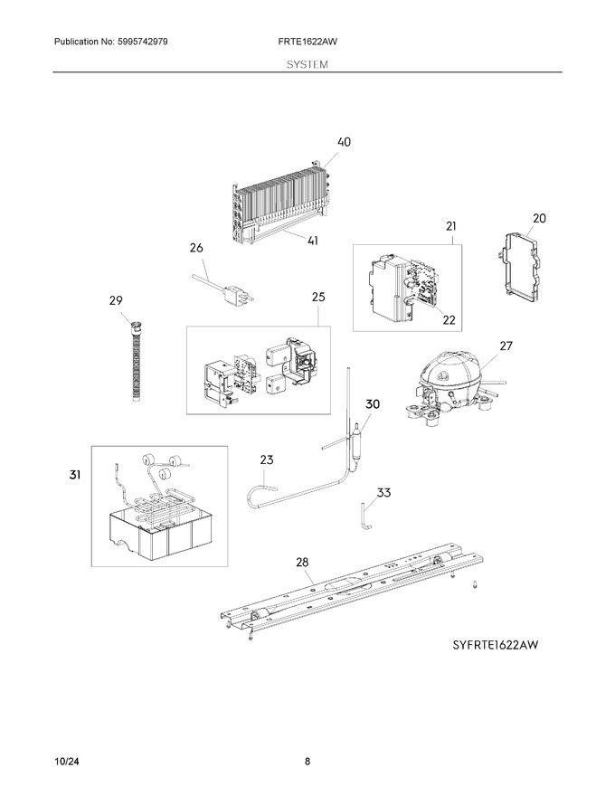 Diagram for FRTE1622AW
