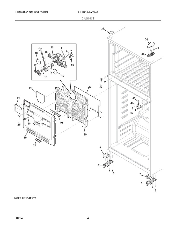 Diagram for FFTR1425VW02