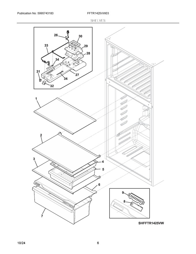 Diagram for FFTR1425VW03
