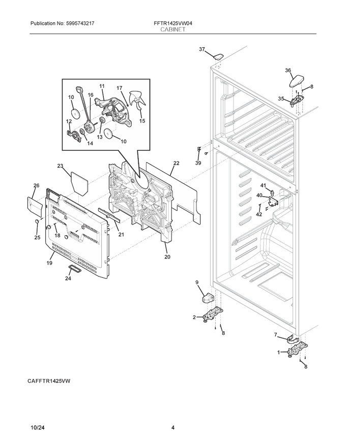 Diagram for FFTR1425VW04