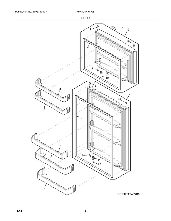 Diagram for FFHT2045VW8