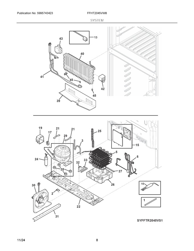 Diagram for FFHT2045VW8