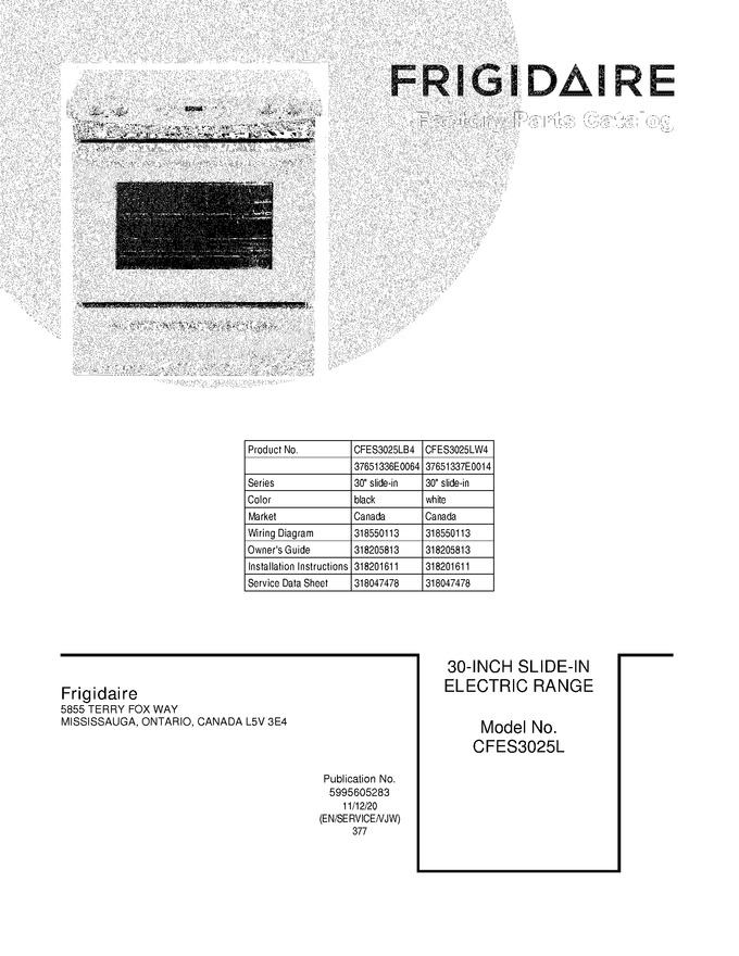 Diagram for CFES3025LW4