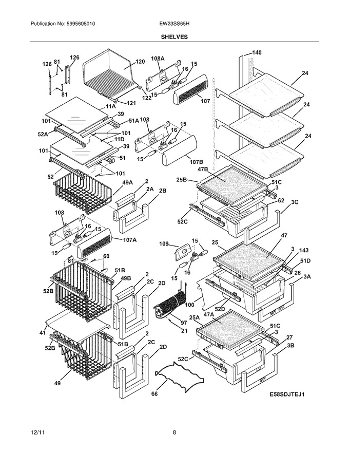Diagram for EW23SS65HW4