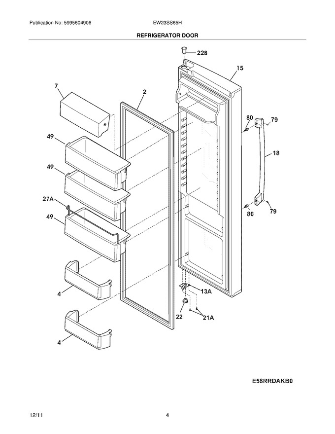 Diagram for EW23SS65HW0