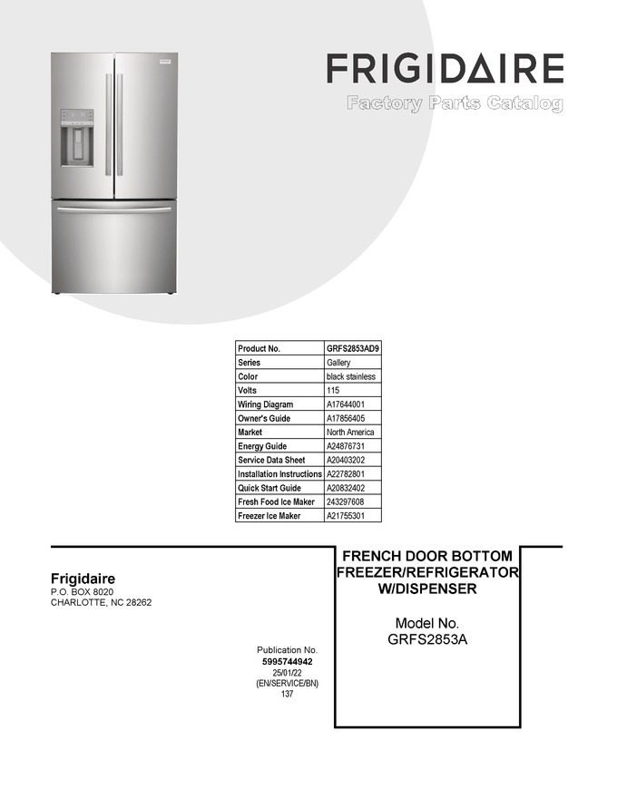 Diagram for GRFS2853AD9