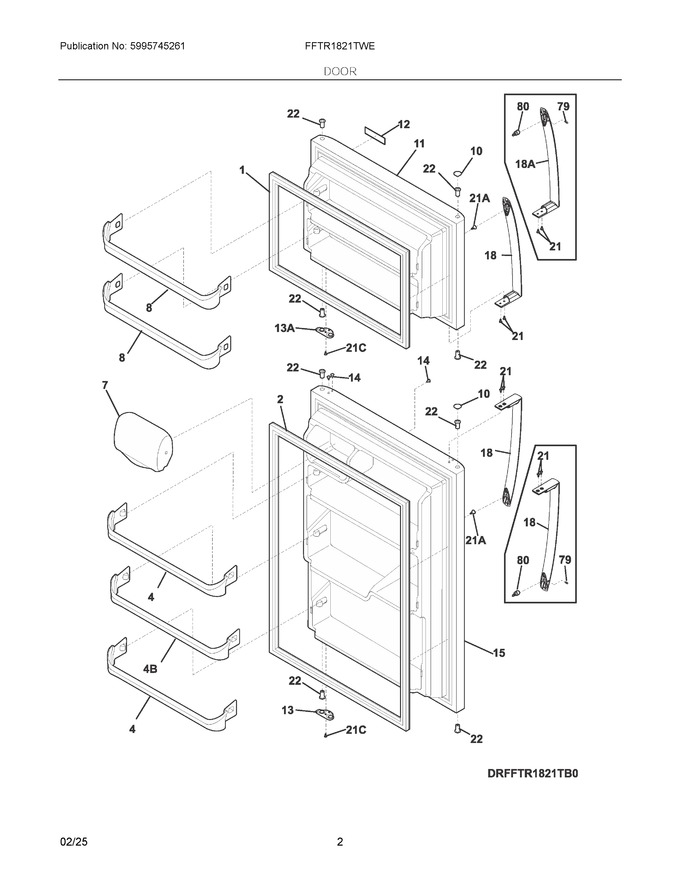 Diagram for FFTR1821TWE