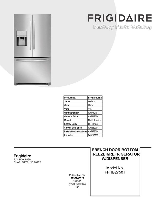 Diagram for FFHB2750TE4