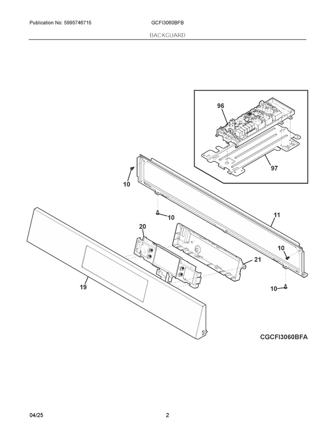 Diagram for GCFI3060BFB