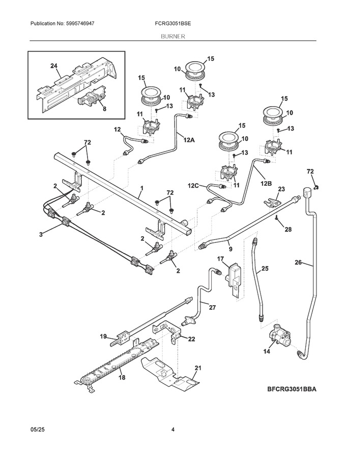 Diagram for FCRG3051BSE