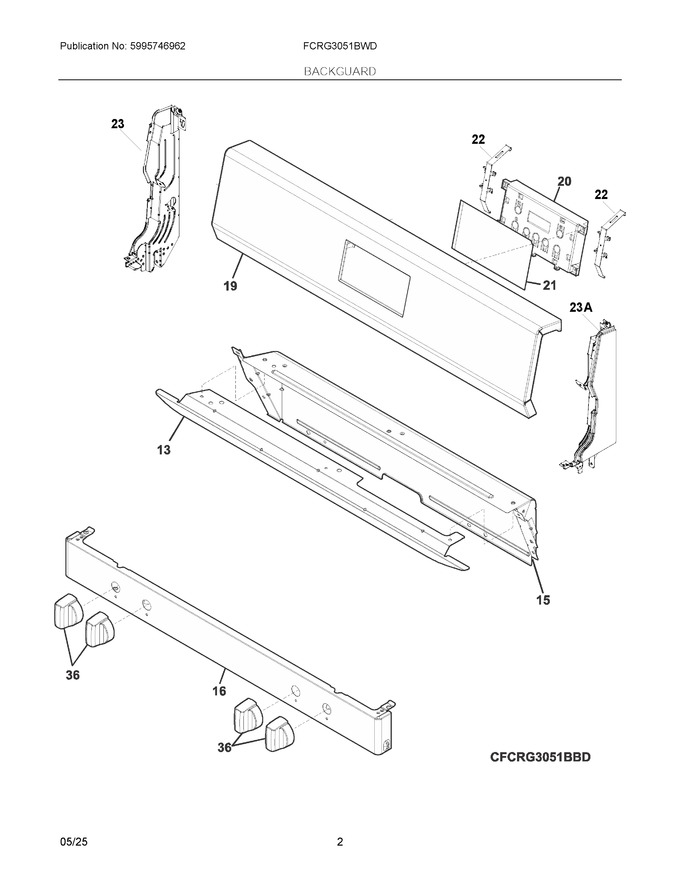 Diagram for FCRG3051BWD