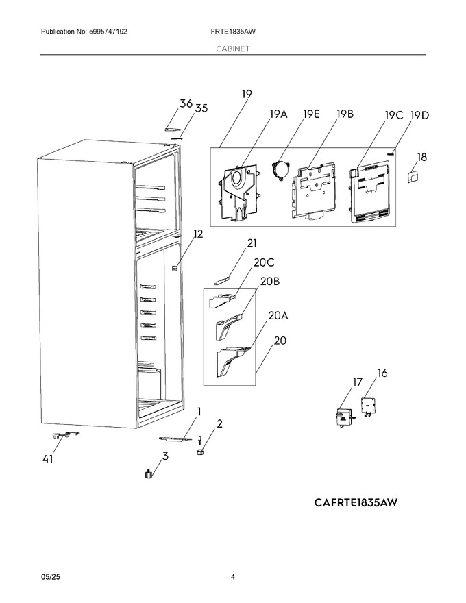 Diagram for FRTE1835AW