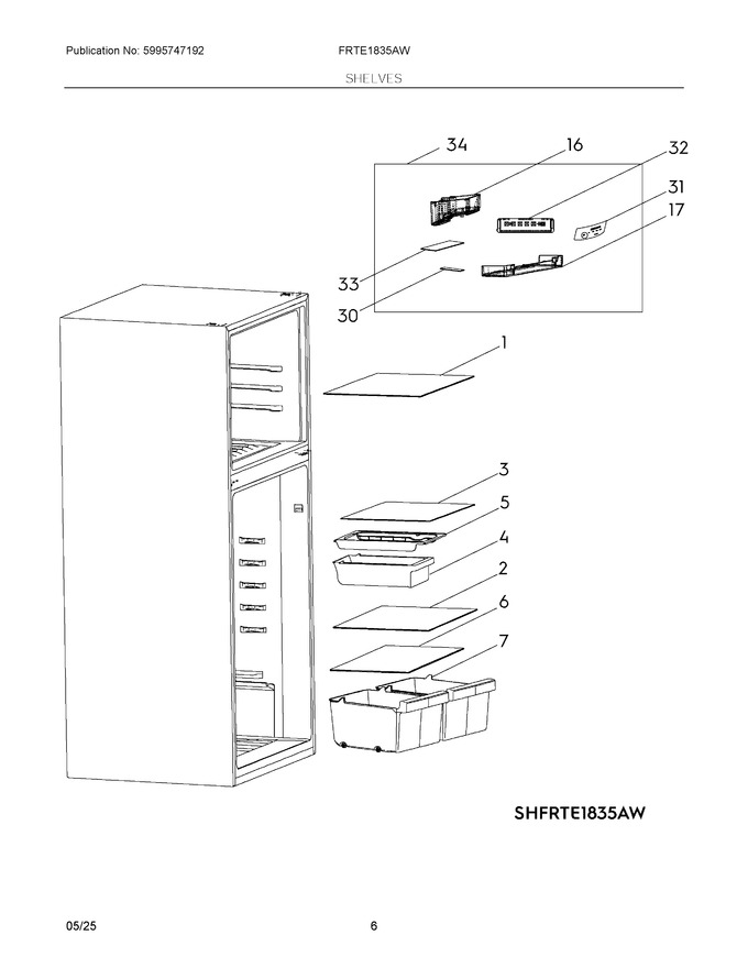 Diagram for FRTE1835AW