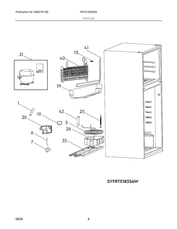Diagram for FRTE1835AW