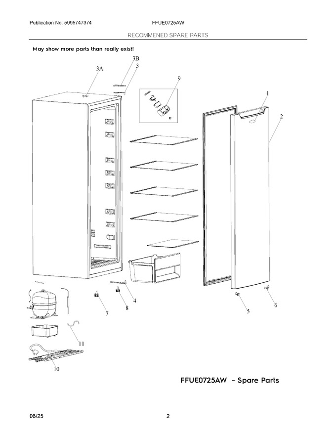 Diagram for FFUE0725AW