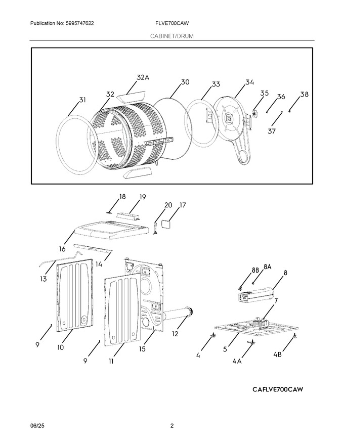 Diagram for FLVE700CAW
